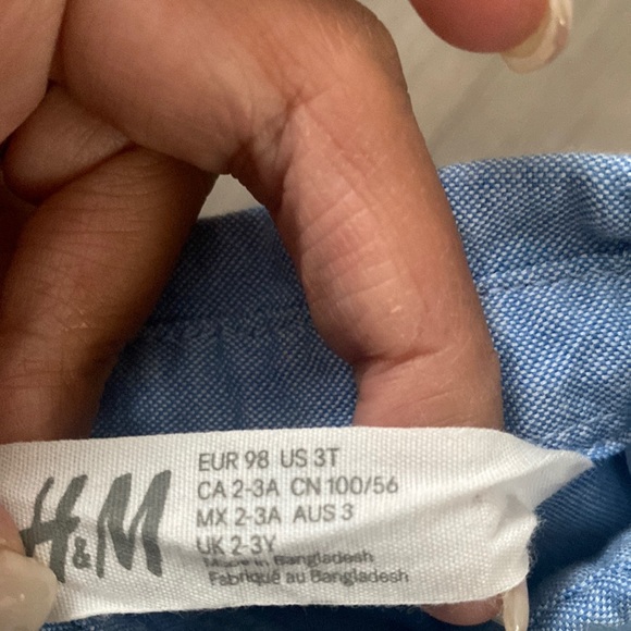Toddler H&M Denim Long Sleeve Button Down - Picture 2 of 2